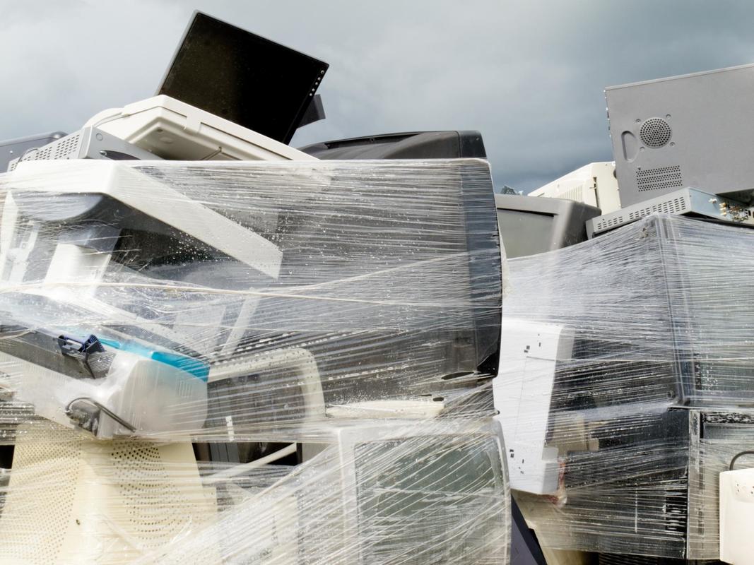 This is a picture of an electronics recycling.